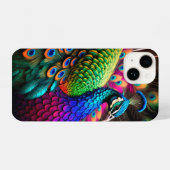 Indianerblaue Pfauengehäuse für iPhone14 iPhone Hülle (Rückseite (Horizontal))