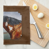 Indianerbucht Pinto Horse Brown Handtuch (Viertel Falte)