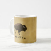 Indianerbüffalo | Bison | Zeichnend Tatanka Kaffeetasse (Vorderseite Links)