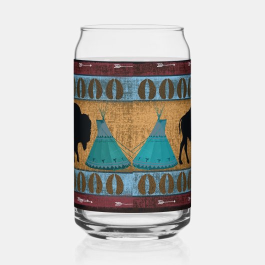 Indianerbüffalo Dosenglas (Links)