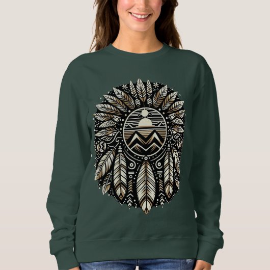 Indianerdesign Sweatshirt (Vorderseite)