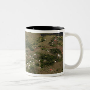 Indianerdorf. Saisonbedingt überschwemmt Zweifarbige Tasse