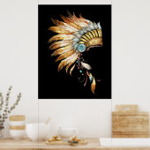 Indianerdrucker 1 poster (Küche)