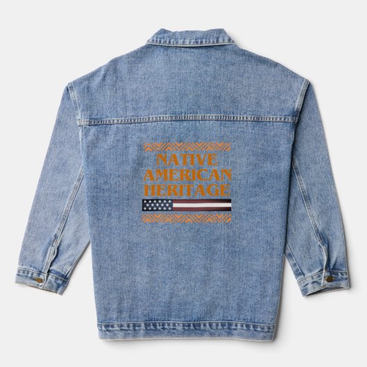 Indianererbe Denim Jacket Jeansjacke (Rückseite)