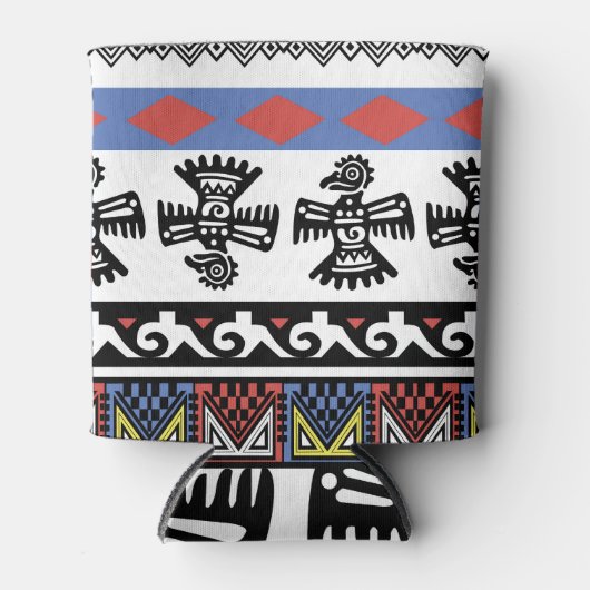 Indianerethnische Illustration Dosenkühler (Vorderseite)