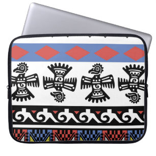 Indianerethnische Illustration Laptopschutzhülle
