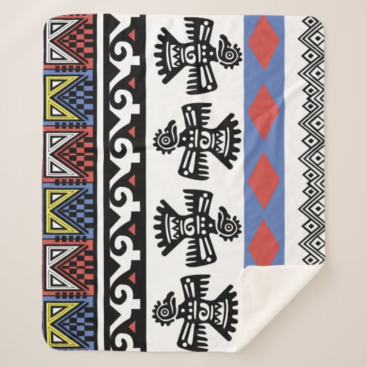 Indianerethnische Illustration Sherpadecke (Vorderseite)