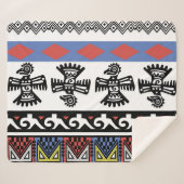 Indianerethnische Illustration Sherpadecke (Vorderseite (Horizontal))