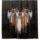 Indianerfamilie Duschvorhang (Vorderseite)