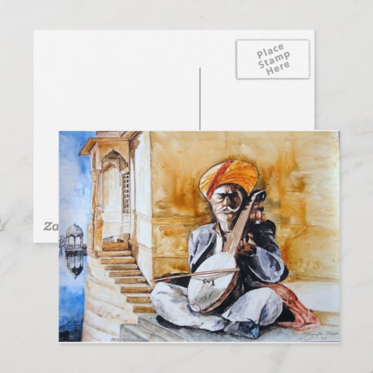 Indianerfarben Postkarte (Vorne/Hinten)