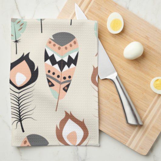 Indianerfeather Geschirrtuch (Viertel Falte)