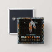 Indianerfeather Retro-Arrow Button (Vorne & Hinten)