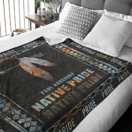 Indianerfeather Retro-Arrow Fleecedecke