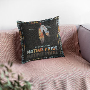 Indianerfeather Retro-Arrow Kissen