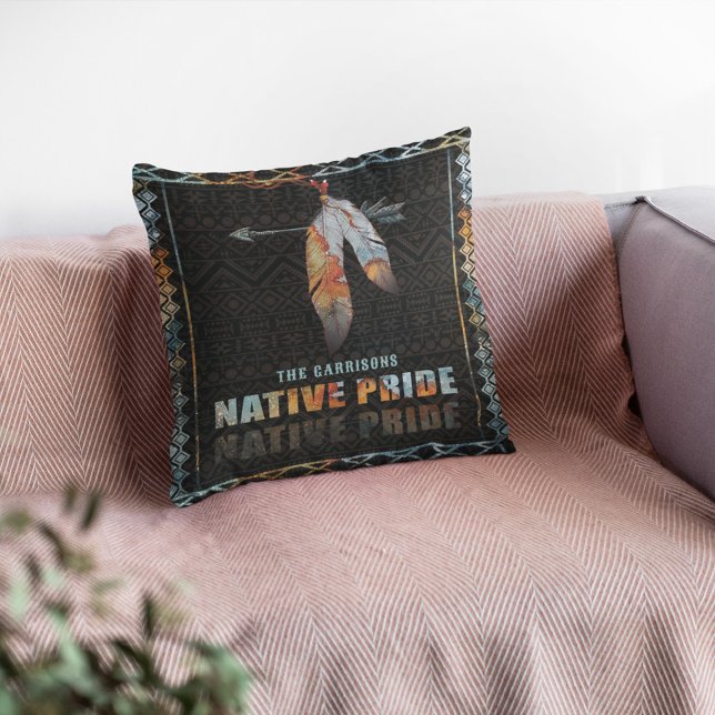 Indianerfeather Retro-Arrow Kissen (Von Creator hochgeladen)
