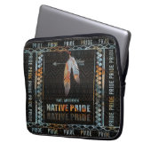 Indianerfeather Retro-Arrow Laptopschutzhülle (Vorderseite Links)