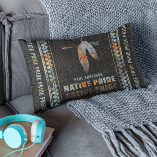 Indianerfeather Retro-Arrow Lendenkissen