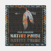 Indianerfeather Retro-Arrow Magnet (Vorne)