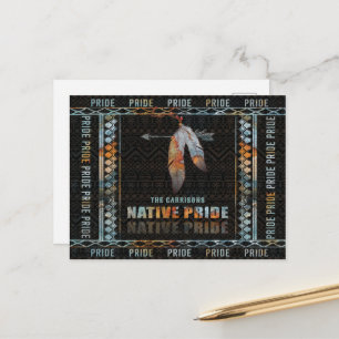 Indianerfeather Retro Arrow Pos Postkarte