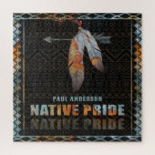 Indianerfeather Retro-Arrow Puzzle (Vertikal)