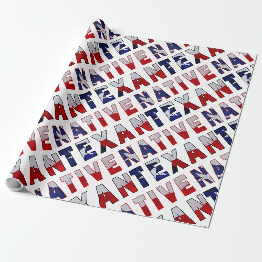 Indianerflagge Geschenkpapier (Ungerollt)