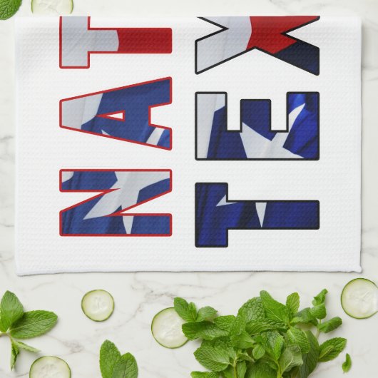 Indianerflagge Geschirrtuch (Gefaltet)