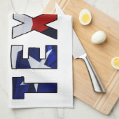 Indianerflagge Geschirrtuch (Viertel Falte)