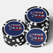 Indianerflagge Pokerchips (Stapel)