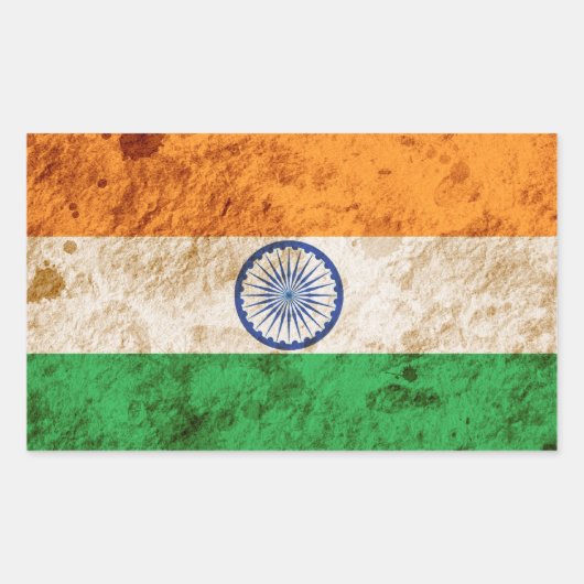 Indianerflagge Rechteckiger Aufkleber (Vorderseite)