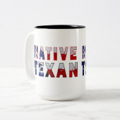 Indianerflagge Zweifarbige Tasse (Vorderseite Links)