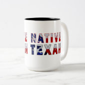 Indianerflagge Zweifarbige Tasse (VorderseiteRechts)