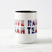 Indianerflagge Zweifarbige Tasse (Mittel)