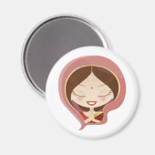Indianerfrauen beten magnet (Vorderseite/Rückseite)
