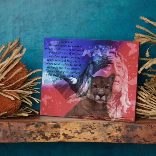 Indianergebet Fotoplatte (Seite)