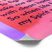 Indianergebet Poster (Ecke)