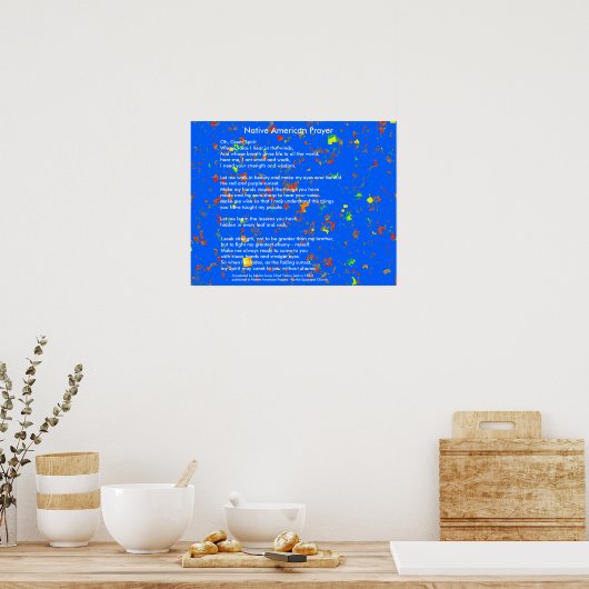 Indianergebet Poster (Küche)