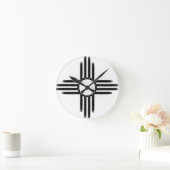 Indianergebirge Zia Runde Wanduhr (Zuhause)