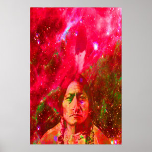 IndianerGeist des Sitting Bull Poster