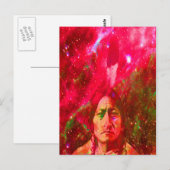 IndianerGeist des Sitting Bull Postkarte (Vorne/Hinten)