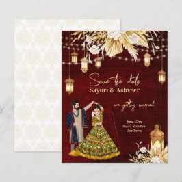 Indianergold-Tanzpärchen Save the Date