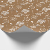 Indianerhäuptling Apache Muster Geschenkpapier (Ecke)