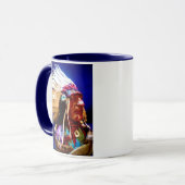 Indianerhäuptling Mug Tasse (Vorderseite Links)