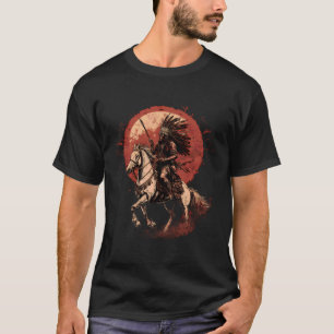 Indianerhäuptling Native American Horse Ride Krieg T-Shirt