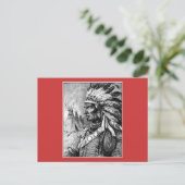 Indianerhäuptling Postkarte (Stehend Vorderseite)