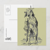 Indianerhäuptling Postkarte (Vorne/Hinten)