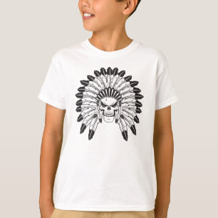 Indianerhäuptling Schädel T-Shirt