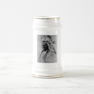 Indianerhäuptling-Tasse Bierglas