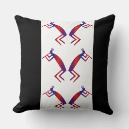 Indianerin Abstrakt Kokopelli Throw Kissen