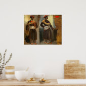 Indianerin aus Kalkutta - Eugène Delacroix Kunstku Poster (Küche)