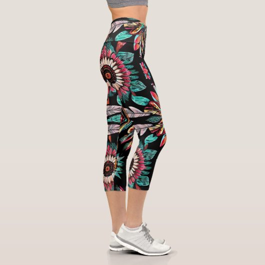 Indianerin Bohemain Capri Leggings (Rechts)
